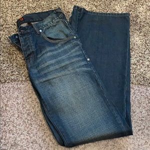 G by Guess Mens Wyatt Wideleg Bootcut Jeans